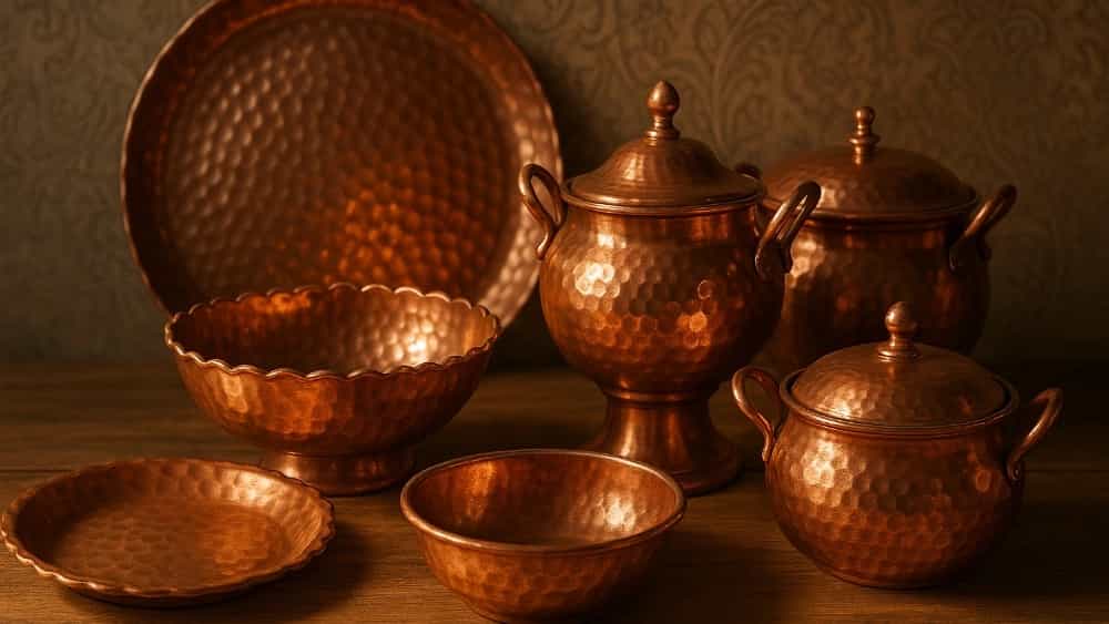 تولید ظروف مسی دست‌ ساز در زنجان