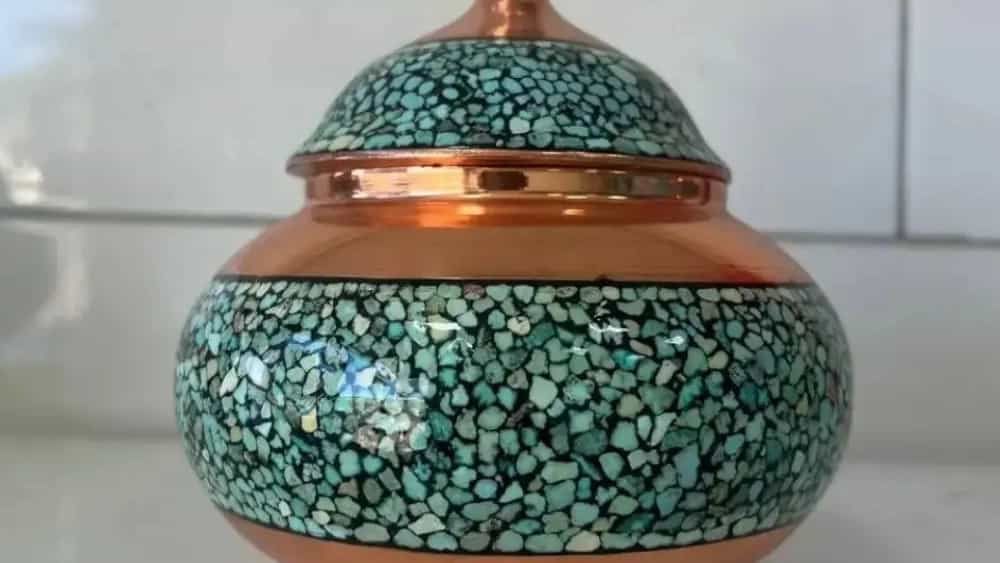 خرید ظروف مسی فیروزه کوب در زنجان